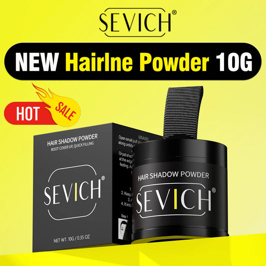 10g SEVICH Hairline Powder Root Cover Up Black Waterproof Hair Shadow Powder Natural Cove Hair Loss Hairline Shadow Conceale