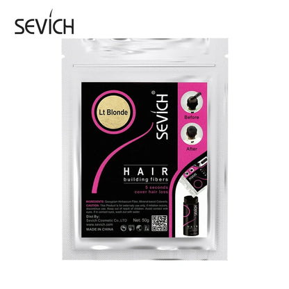 Sevich 10 Colors Hair Fiber 50g Hair Building Fiber Powder Keratin Instant Hair Growth Fiber Refill Hair Loss Hair Care Product