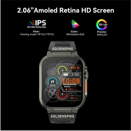 Microwear Ultra Ai3 Smartwatch: 4G SIM Card Android 2.2'' Amoled, AI Health Monitoring, 180° Rotary Camera, 256GB Storage