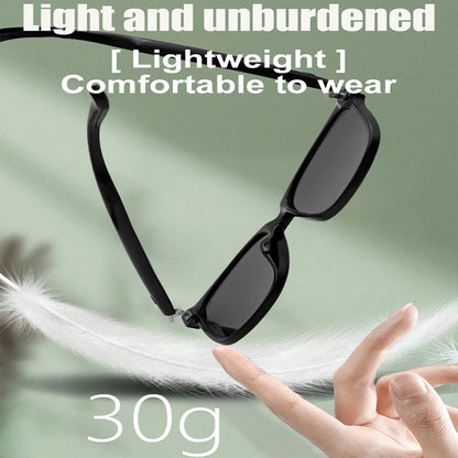 GS08 Smart Glasses AI Voice Asisstant Music Calling Noise Reduction Anti-blue BT TWS Glasses UV400 Protection Men Women Sticker