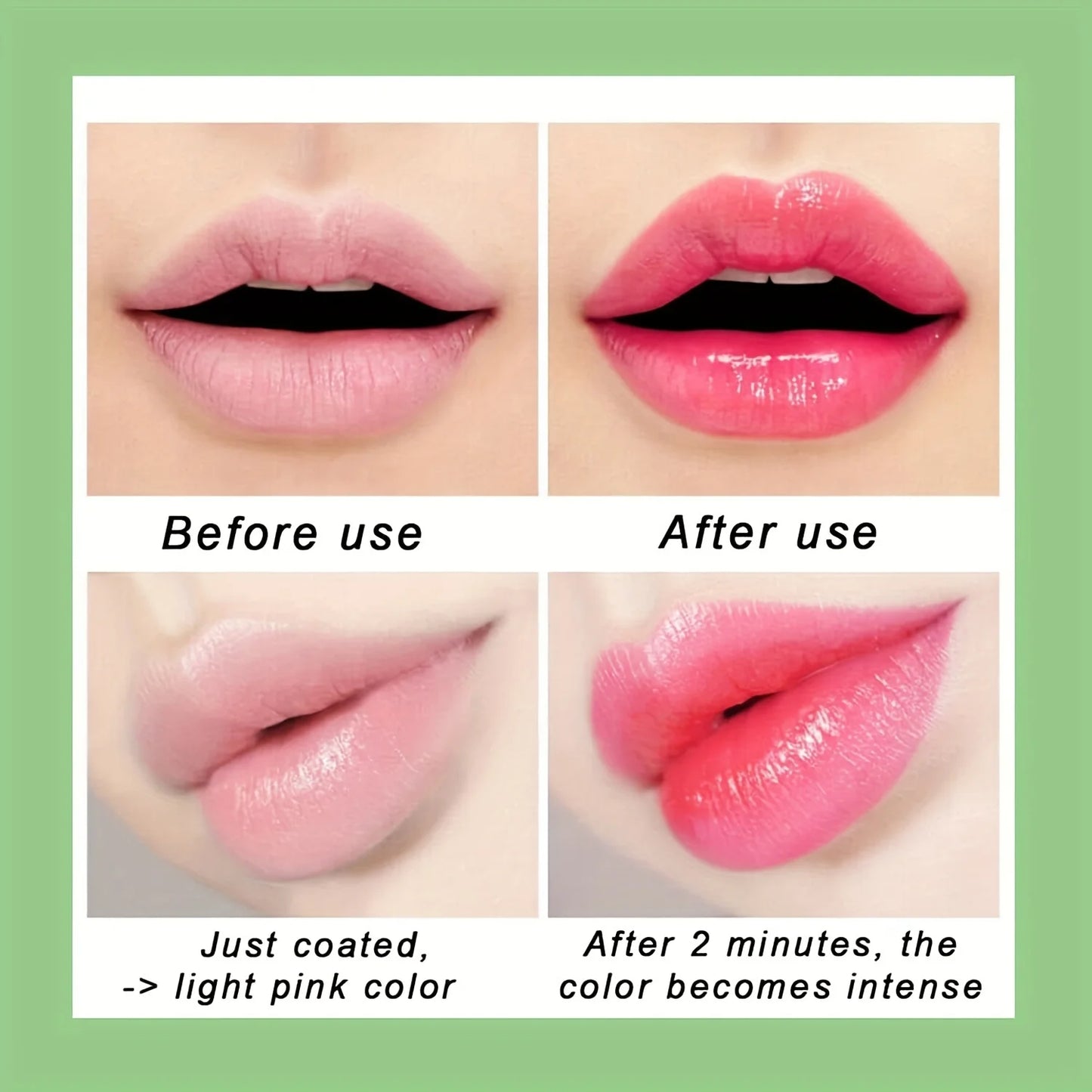 Aloe Vera Color Changing Lipstick Long Lasting Lip Make-up for Women Moisturizing Waterproof Lip Care Plumper Tinted Lip Gloss