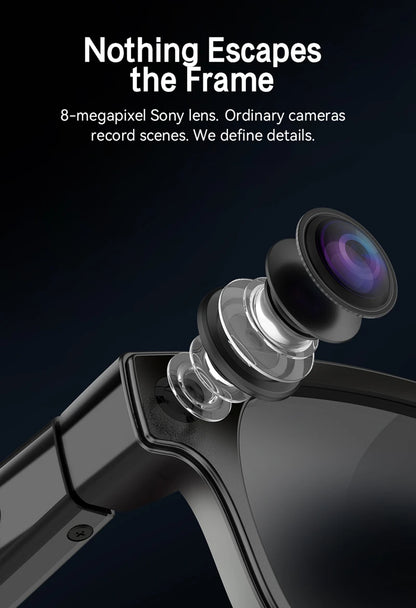 Xiaomi 6K AI Smart Camera Glasses Bluetooth Multifunction Calling Voice Assistant Music Player Translation Photochromic Glasses
