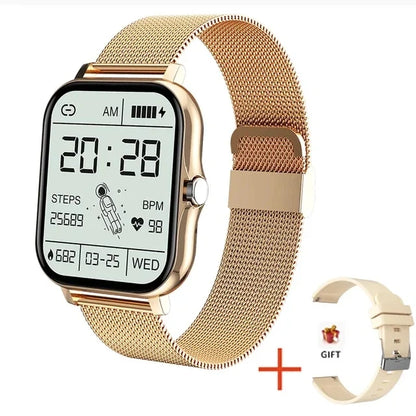 Fashion Bluetooth Calls Smartwatch 1.83 Inch Touch Screen Heart Rate Blood Oxygen Sleep Monitor Waterproof Smart Watch Women Men