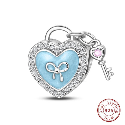 925 Sterling Silver Blue Purple Butterfly Perfume Bottle Starry Sky Hot Air Balloon Charms Beads Fit DIY S925 Bracelets Jewelry