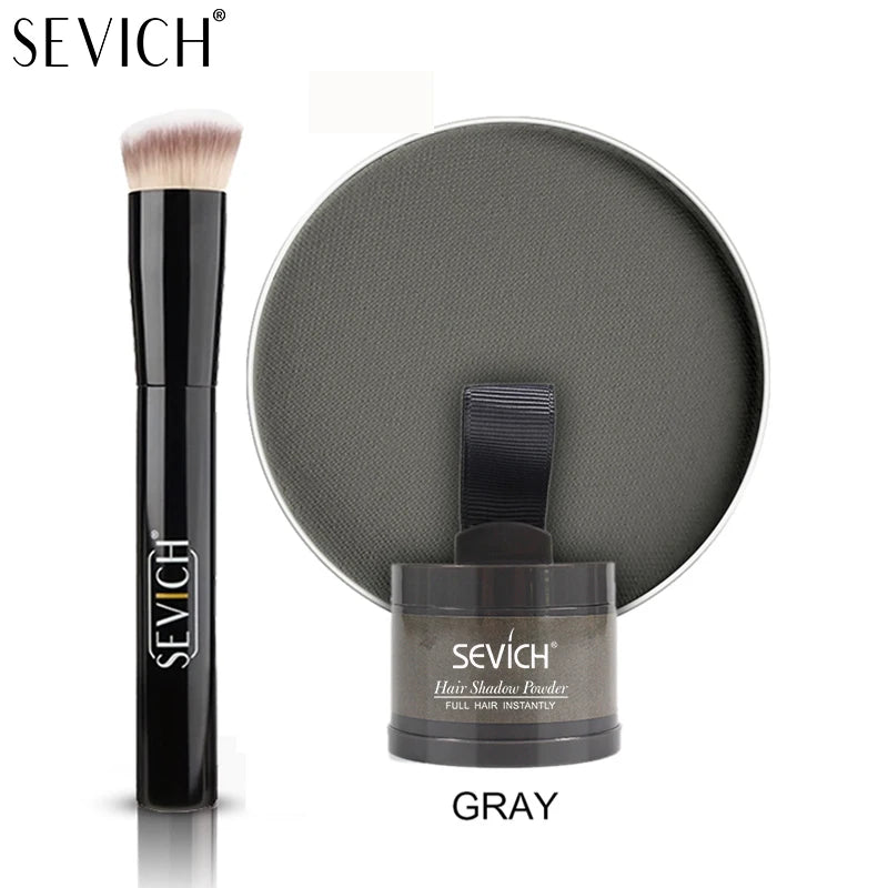 SEVICH Root Touch Up Hair Powder With Brush Hair Loss Concealer For Thinning Hair Women Men Root Cover Up Hairline Shadow Powder