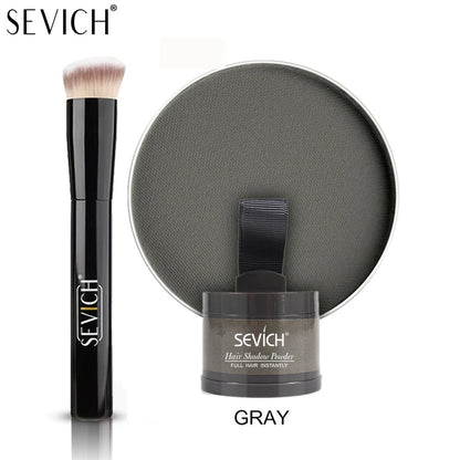 SEVICH Root Touch Up Hair Powder With Brush Hair Loss Concealer For Thinning Hair Women Men Root Cover Up Hairline Shadow Powder