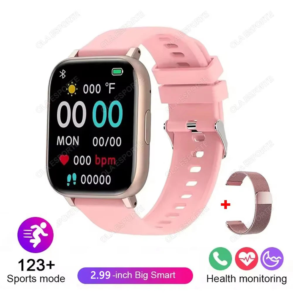 Women Sports Watches All-day Heart Rate Monitoring NFC Health Smartwatch AI Voice HD Bluetooth Call Fitness Clock Sports Watches