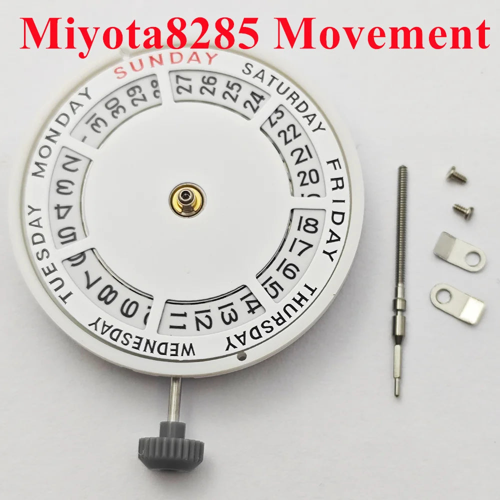 Miyota8285 Self-Winding Automatic Mechanical Movement 21 Jewels High-Precision Watch Movement Double Calendar Movement