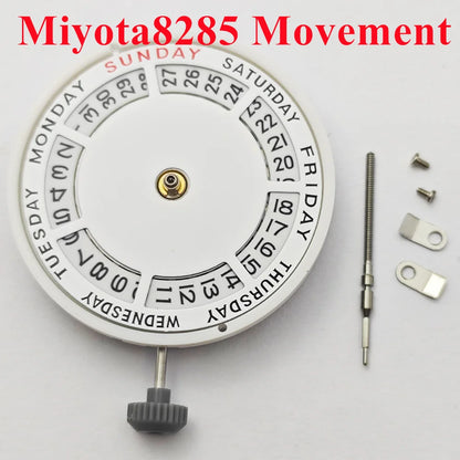 Miyota8285 Self-Winding Automatic Mechanical Movement 21 Jewels High-Precision Watch Movement Double Calendar Movement
