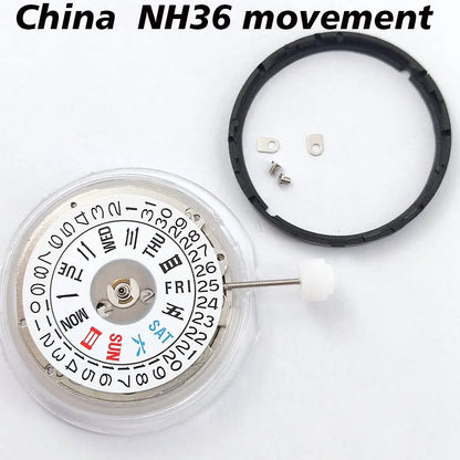 China NH36 Movement Replacement Japanese NH36 Movements Date High Accuracy Automatic Mechanical Movement NH36A