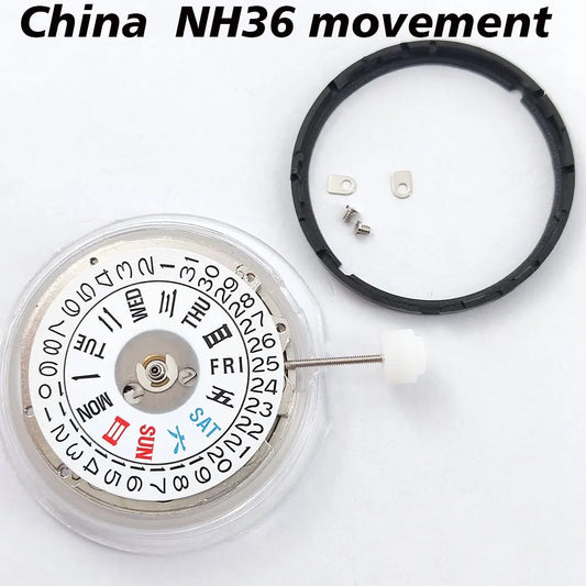China NH36 Movement Replacement Japanese NH36 Movements Date High Accuracy Automatic Mechanical Movement NH36A