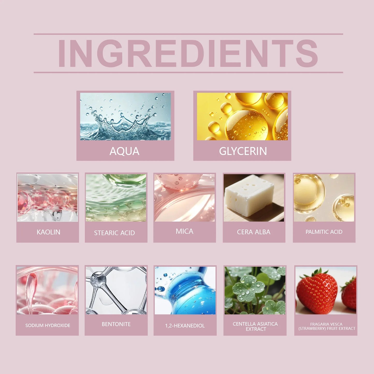 Centella Asiatica Cleansing Stick Deep Cleansing Pore-Tightening Blackhead Removal Soothing Deep Cleansing Cleansing Stick