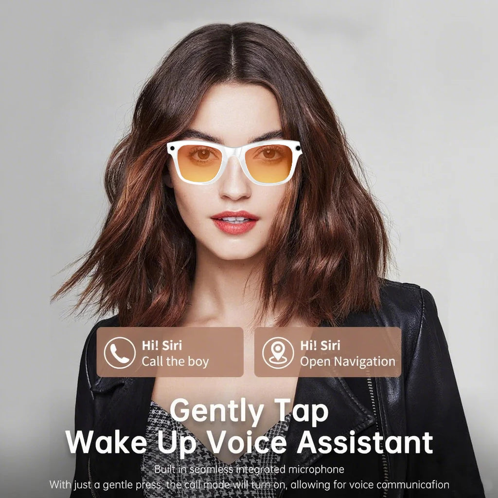 New Camera Glasses 800w Pixel 4K UHD Camera Recording Noise Reduction Ai Recognition Translation Anti Blue Light Smart Glasses