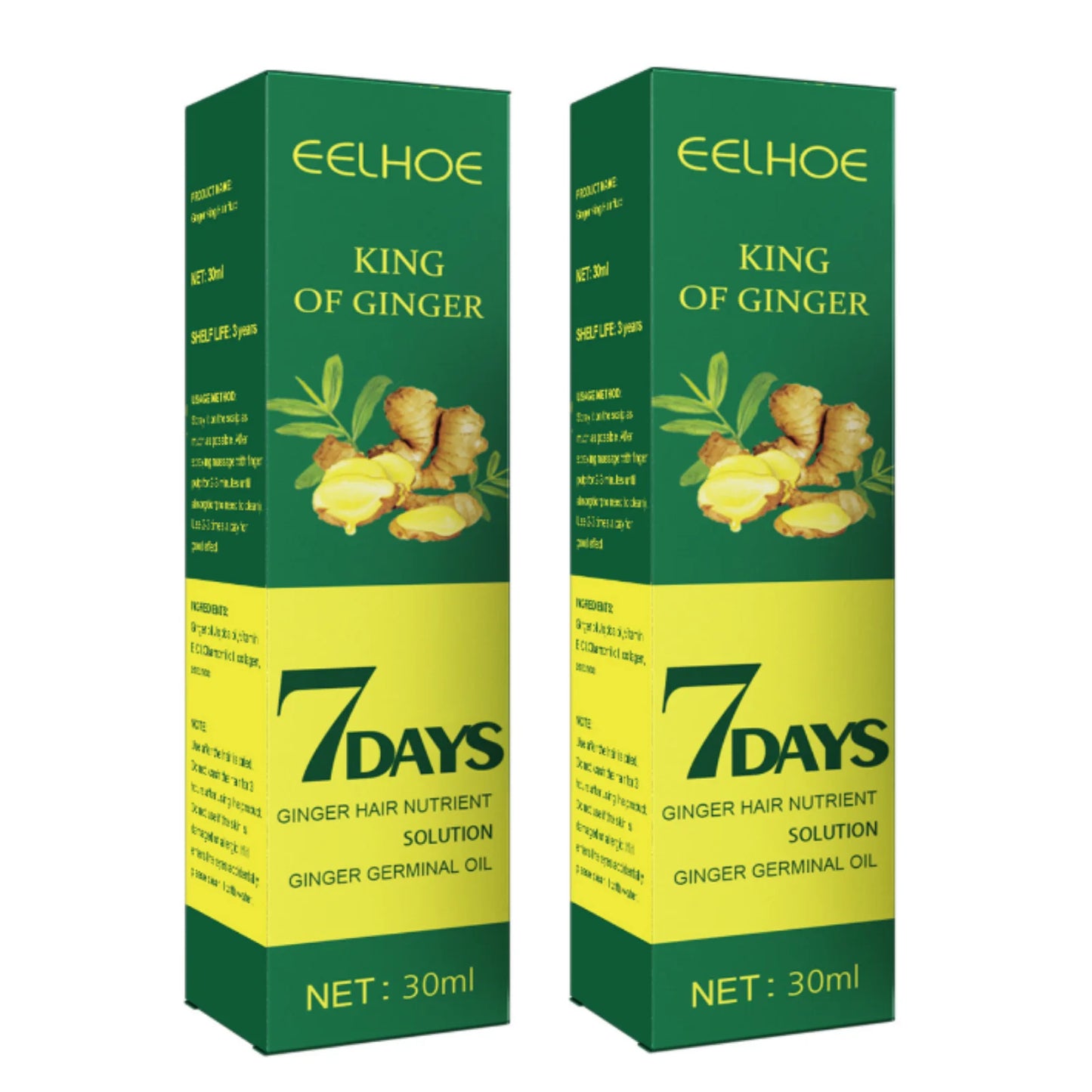 EELHOE Hair Growth Spray 7 Day Ginger Serum Scalp Damaged Treatement Prevent Hair Loss Effective Fast Growth Massage Liquid 50ml