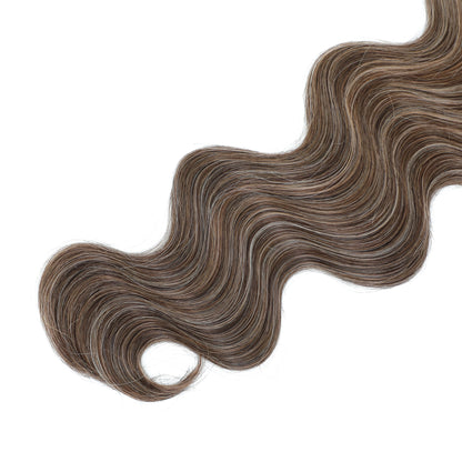30Inches 200grams Piano Brown P4/12/27 Body Wavy Ombre Blond 27/613 Hair Weave Bundles Synthetic Hair Extension High Temperature