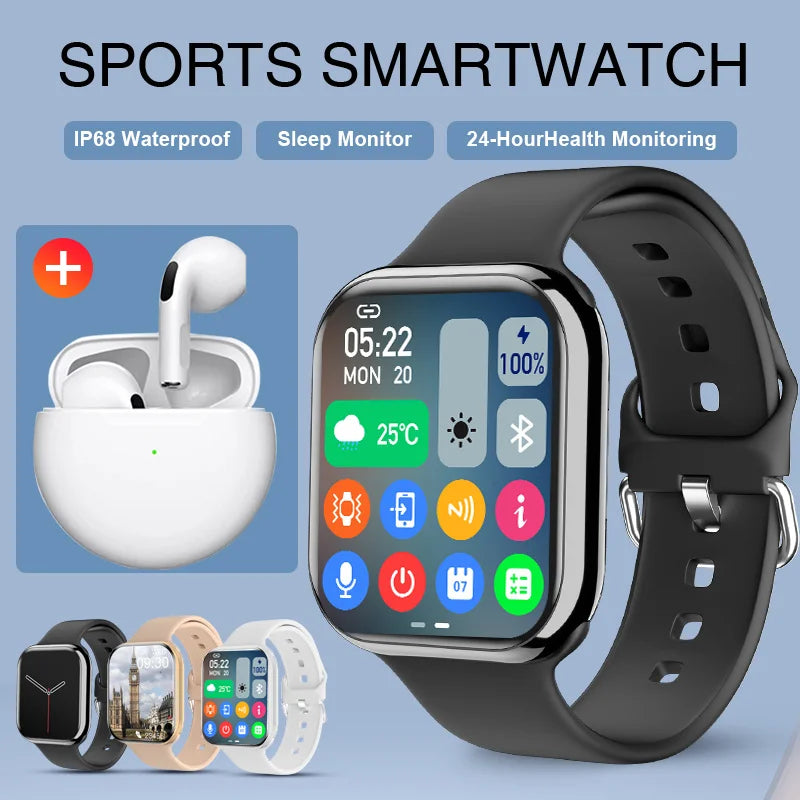 2025 New NFC S10 MAX watch Bluetooth Call Smart Watch Women Watches Men Sport Fitness Tracker Heart Rate Smartwatch For earphone