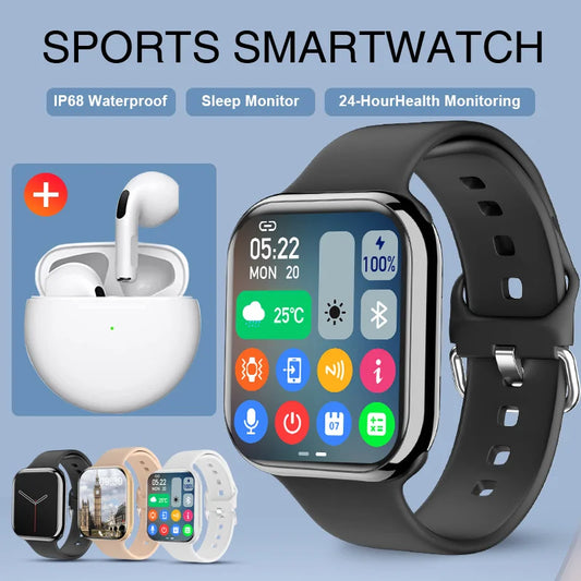2025 New NFC S10 MAX watch Bluetooth Call Smart Watch Women Watches Men Sport Fitness Tracker Heart Rate Smartwatch For earphone
