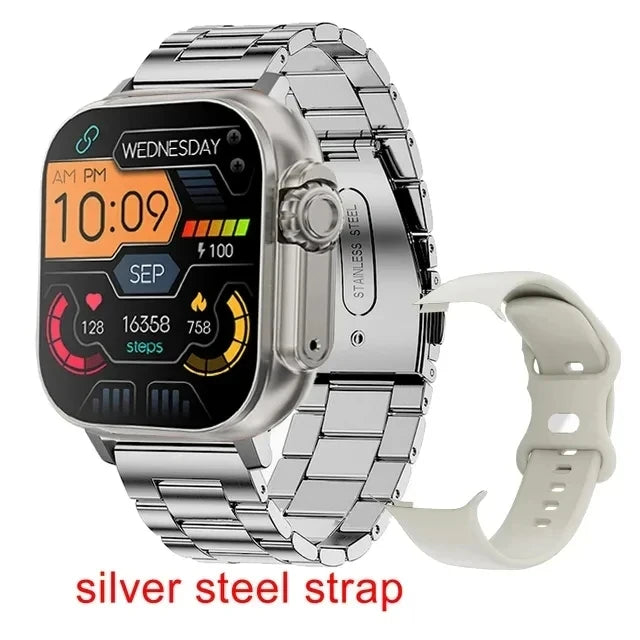 2025 New T900 Ultra Smart Watch 49mm Amoled Screen Smartwatch High Refresh Rate Wireless Charging Men Women For Android IOS