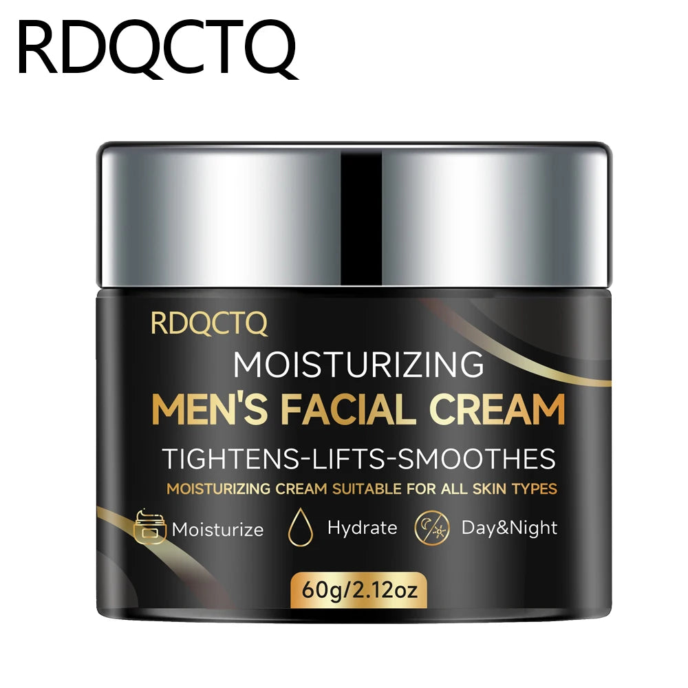 RDQCTQ Men's Retinol Firming Face Cream Skincare  Brightening Smooth Wrinkles Facial Moisturizing Collagen Face Men Treatment