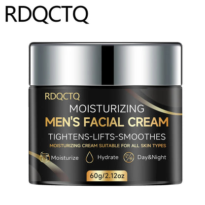 RDQCTQ Men's Retinol Firming Face Cream Skincare  Brightening Smooth Wrinkles Facial Moisturizing Collagen Face Men Treatment