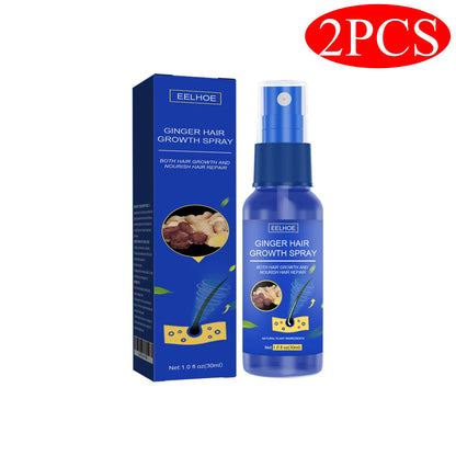Ginger Hair Growth Serum Spray Essence Prevent Hair Loss Scalp Treatment Improve Alopecia Strengthening Roots Hair Care Fluid