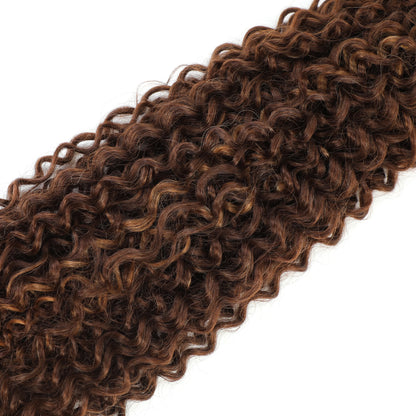 26 Inches Blond 27/613 Synthetic Water Wave Curly Bundles Hair Extensions Natural High Temperature Fake Hair Weavings Afro Curls