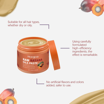 Damaged Repairing Hair Mask Organic Batana Oil Dry Hair End Repair Anti-Loss Smoothing Treatment Conditioner Hair Care