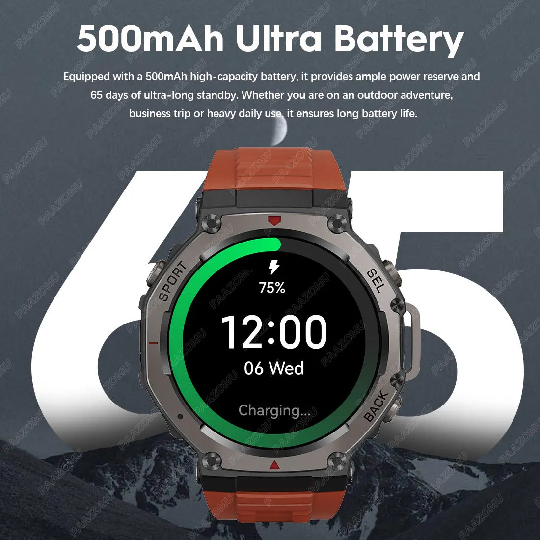 2025 Military GPS Waterproof Smart Watch 1.46" HD AMOLED Built-in 6 Frequency Satellite Outdoors Sports Fitness Smartwatch Men