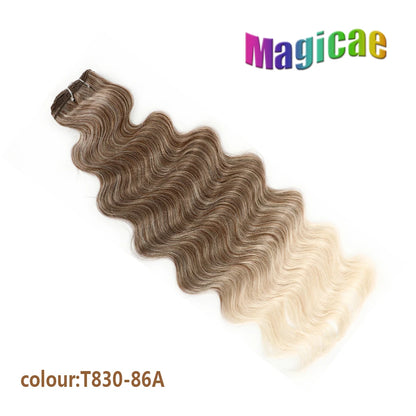 Magicae 30Inches Brown 12# M816# Sliver White Ombre Blond 613 Ombre 27# Body Wave High Temperature Synthetic Hair Extensions