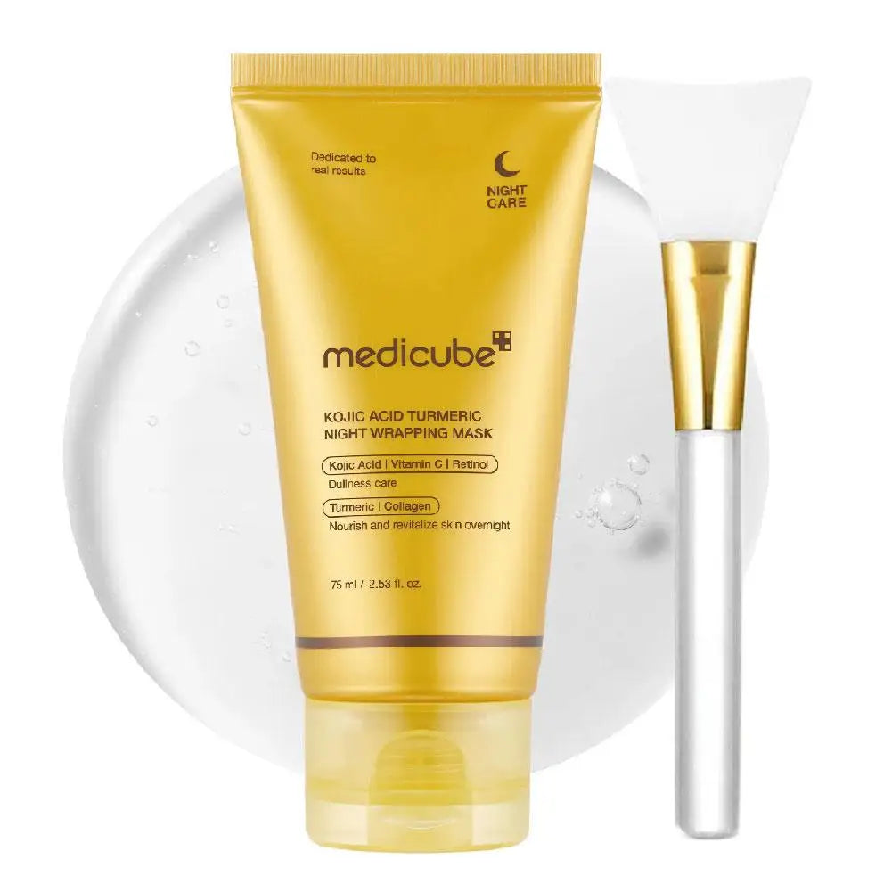 Medicube Collagen Peel off Mask Deep Cleansing Pores Oil Control Turmeric Wrapping Night Face Mask for Brightening Rejevenation