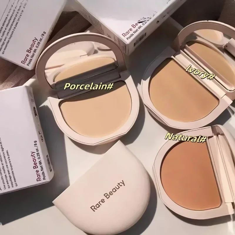 New Fashion ROSE BEAUTY Setting Powder With Mirror Liquid Blush Moisturizing Dual-use Waterproof Lip Glaze Rouge Smooth Makeup