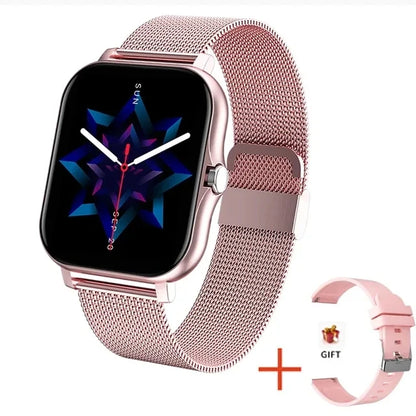 Fashion Bluetooth Calls Smartwatch 1.83 Inch Touch Screen Heart Rate Blood Oxygen Sleep Monitor Waterproof Smart Watch Women Men