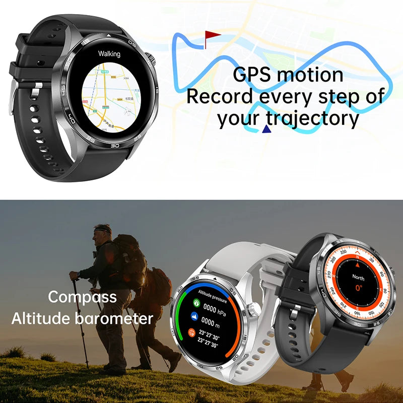 Watch 5 PRO Smart Watch Men Watch 5 AMOLED HD Screen Bluetooth Call GPS Trajectory NFC Heart Rate Compass SmartWatches 2024 New