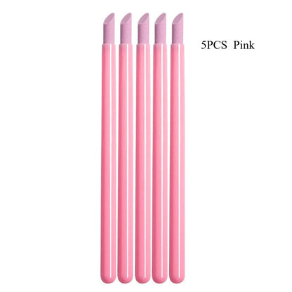 Quartz Nail Skin Grinding Pen Cuticle Remover Trimmer Dead Skin Remover Nail Polish Pen Manicure Stick Nail Files Manicure Tools