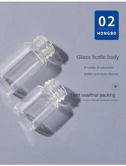 50pcs/Pack Rose Gold 1ml 2ml 3ml 5ml Dropper Bottle Empty Essential Oils Bottles Glass Vials Dropper Refillable Clear