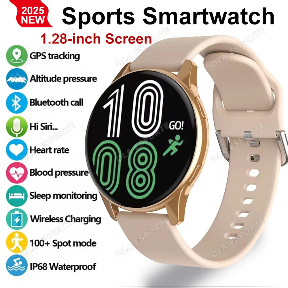 Men Women Sports Smart Watch 1.28" Screen Voice Call Smartwatch Heart Rate Sleep Monitoring Smart Notifications Message Preview