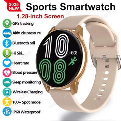 Men Women Sports Smart Watch 1.28" Screen Voice Call Smartwatch Heart Rate Sleep Monitoring Smart Notifications Message Preview