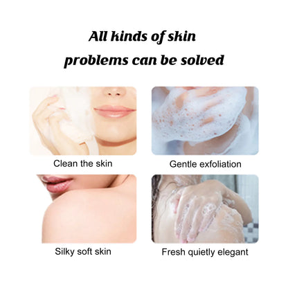 Facial Cleansing Bar for Gentle Exfoliating Soap with Avocado Macadamia Oil Smooth Care Moisturizing Face and Body Soap 120g