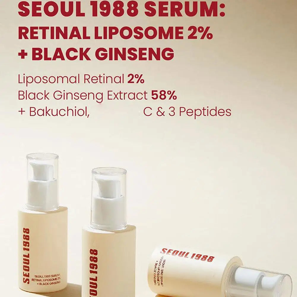 Seoul 1988 Retinol Serum Anti-Wrinkle Eye Cream Fade Fine Line Anti Dark Circle Puffiness Lifting Firming Shrink Pores Skin Care