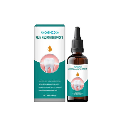 Quickly Repair Gum Serum Relieve Receding Gum Regrowth Drops Teeth Whiten Remove Yellow Plaque Stains Decay Toothache Toothpaste