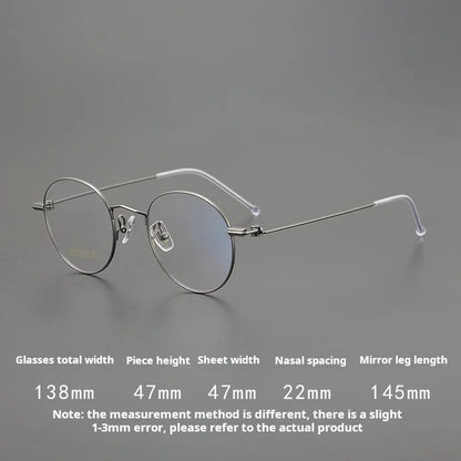 Ultra light Titanium Prescription Glasses Women Men Fashion Design Progressive Optical Glasses Myopia Hyperopia Eyewear FT504Y