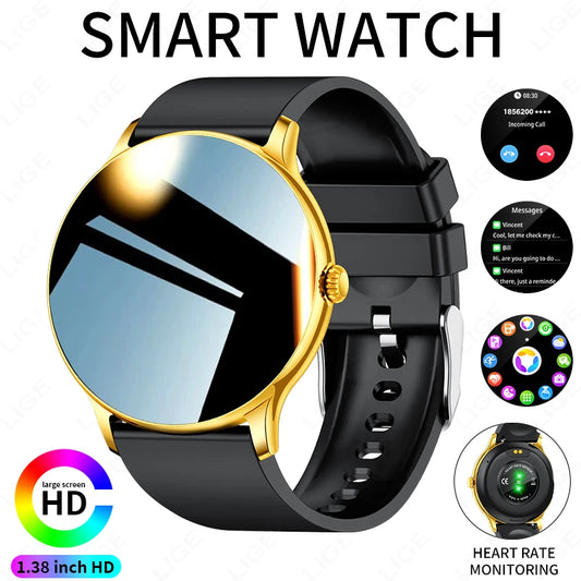 LIGE 2025 Bluetooth Call Full Touch HD Thin Screen Smart Watch Women IP68 Waterproof Watch Sport Fitness Tracker Smartwatch Men