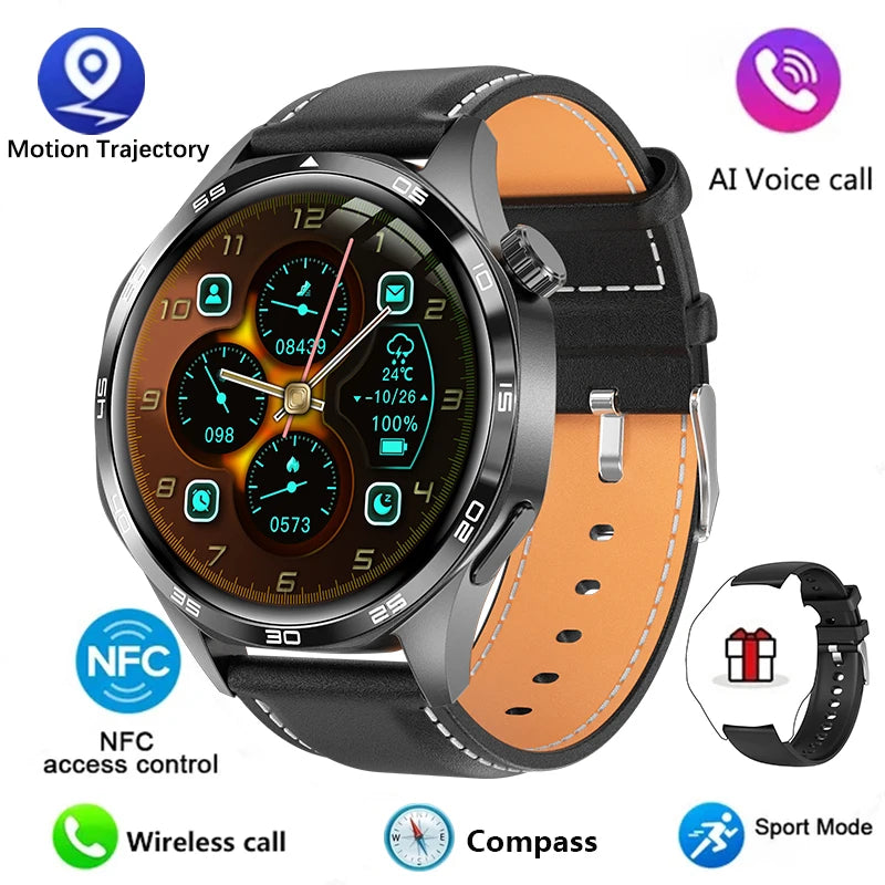 Watch 5 PRO Smart Watch Men Watch 5 AMOLED HD Screen Bluetooth Call GPS Trajectory NFC Heart Rate Compass SmartWatches 2024 New
