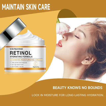 YOUNGCOME Retinol & Hyaluronic Acid Night Cream - Anti Aging Firming Moisturizer for Wrinkles, Fine Lines & Hydrated Skin