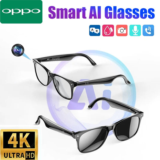 OPPO AI Smart Glasses With 100W Pixel Multifunctional High-Definition Photos Video Voice Calls Translation Waterproof