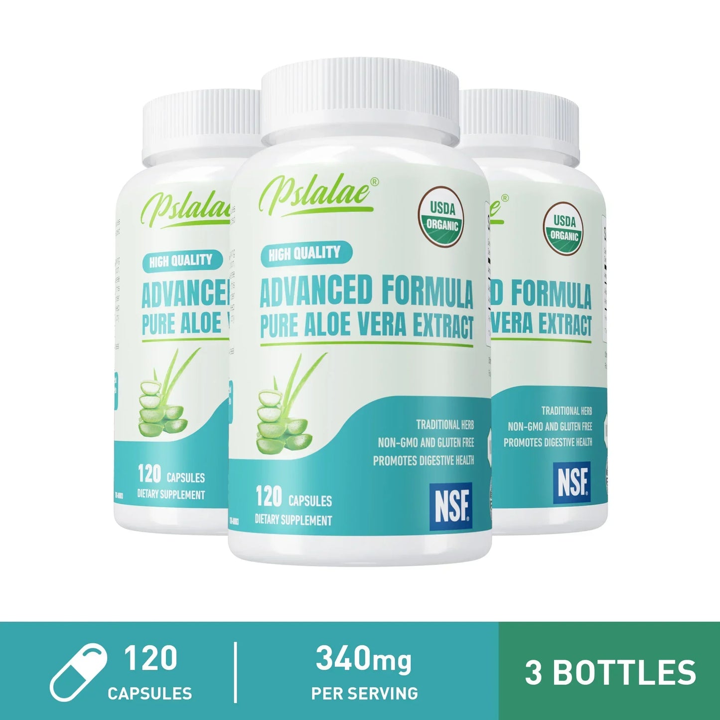 Aloe Vera Capsules - Support Gut Health & Digestive Comfort, Balance Stomach Acid Levels, Immune Support