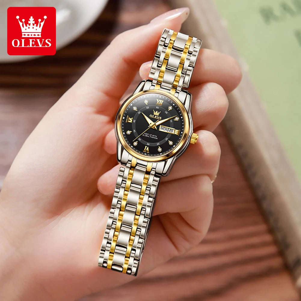 OLEVS 5513X Perfume Womens Watch Original Quartz Watch Waterproof Luminous Day Date Ladies Watches Fragrant Watch Gift New Reloj