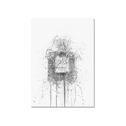 Abstract Street Graffiti Ink Style Perfume Stylized Wall Art Posters Home Room Decor Canvas Painting Mural Picture Print Artwork
