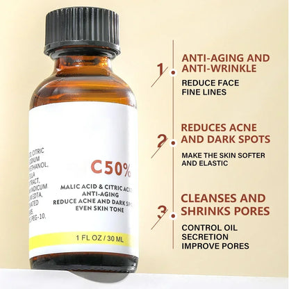 Exfoliating Facial Serum Cleansing Pores Remove Dead Skin Refines Pores Purify Oil Control Smoothing Brightening Moisturizing