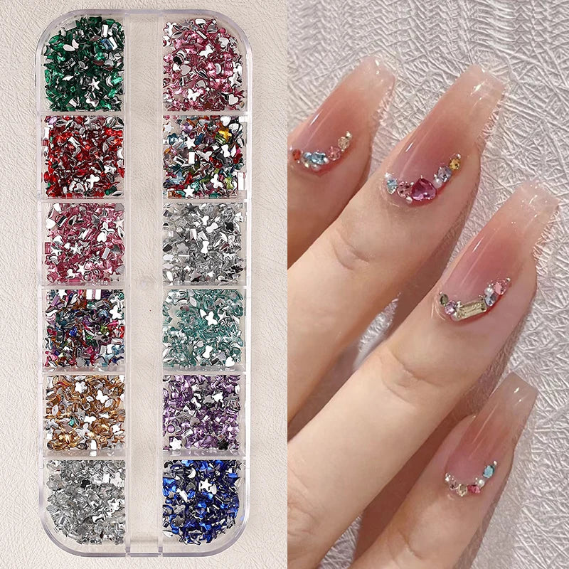 Nail Art Accessories - Charms, Rhinestones & Decorations, Nail Supplies with Art Parts & Figures